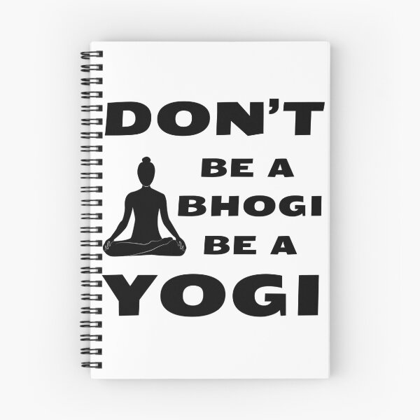 Item preview, Don’t Be a Bhogi, Be a Yogi | Spiritual Yoga & Indian Philosophy Text Art designed and sold by 22k Lab Studio.