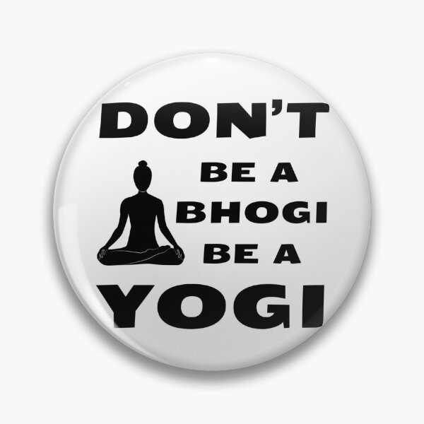 Artikelvorschau, Sei kein Bhogi, sei ein Yogi | Spirituelle Yoga- und indische Philosophie-Textkunst entworfen und verkauft von 22k Lab Studio.