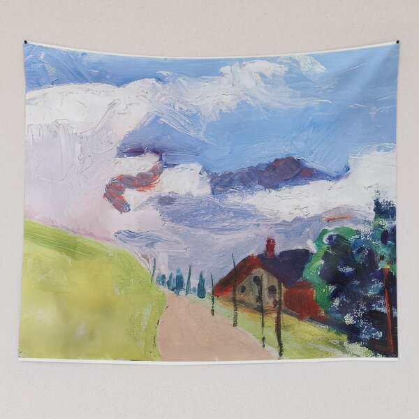 Item preview, Swiss landscape 1901 designed and sold by VeilOfPigments.