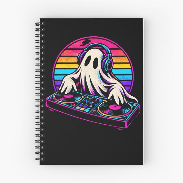 Item preview, Retro Neon DJ Ghost Headphones designed and sold by DariaOltes.