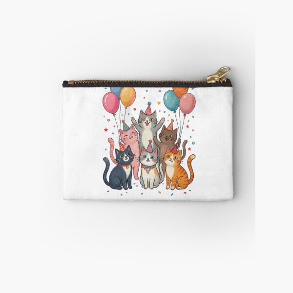 Item preview, Paws & Celebrate Cute Party Cats Birthday Illustration designed and sold by Salma.Store.