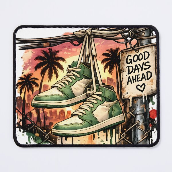 Item preview, Good Days Good Mood – Green Street Style Sneakers designed and sold by TinyWeird.