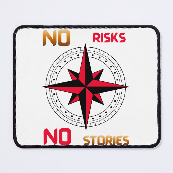 Item preview, No Risks No Stories Compass Adventure T-Shirt designed and sold by Gillfamilystore.
