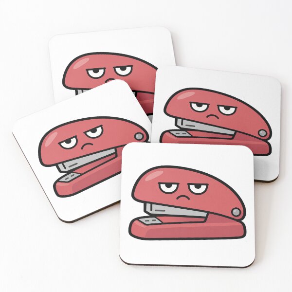 Item preview, Grumpy Stapler | Funny Unimpressed Office Character designed and sold by Bitchy Little Things.