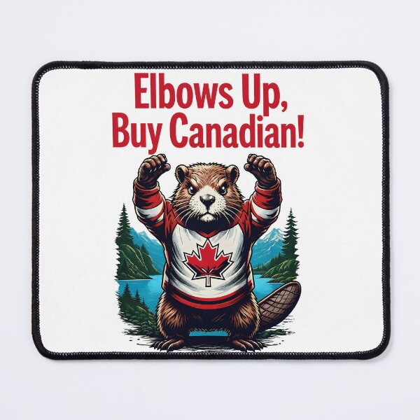 Item preview, Elbows Up, Buy Canadian - Beaver designed and sold by Flowercita.