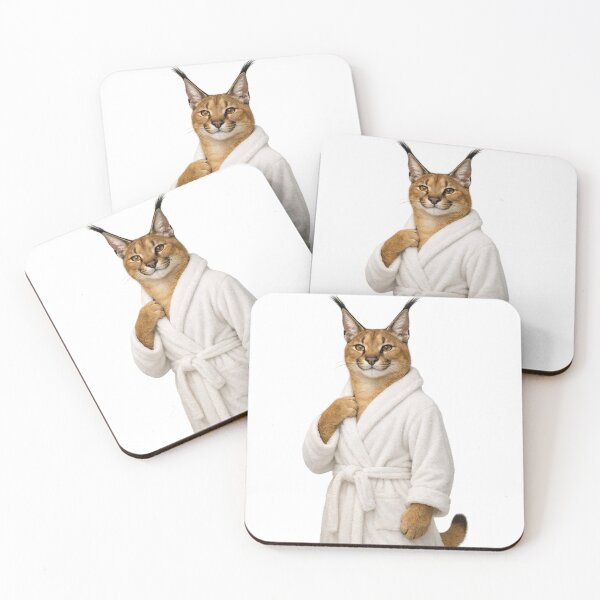 Item preview, Caracal Fluffy Bathrobe designed and sold by Sillytoe.