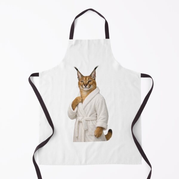 Item preview, Caracal Fluffy Bathrobe designed and sold by Sillytoe.
