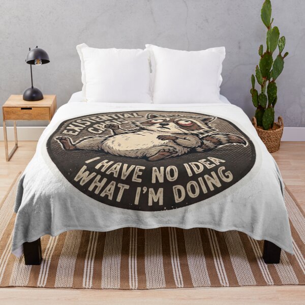 Item preview, Funny Tired Raccoon I Have No Idea What Im Doing designed and sold by Veverony Design.