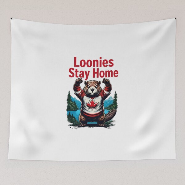 Item preview, Loonies Stay Home - Beaver designed and sold by Flowercita.