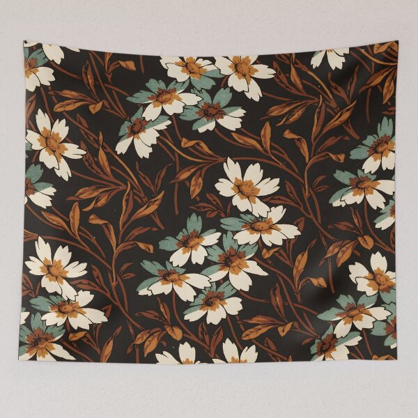 Item preview, 19th Century Floral Pattern on Black designed and sold by Polychromes.