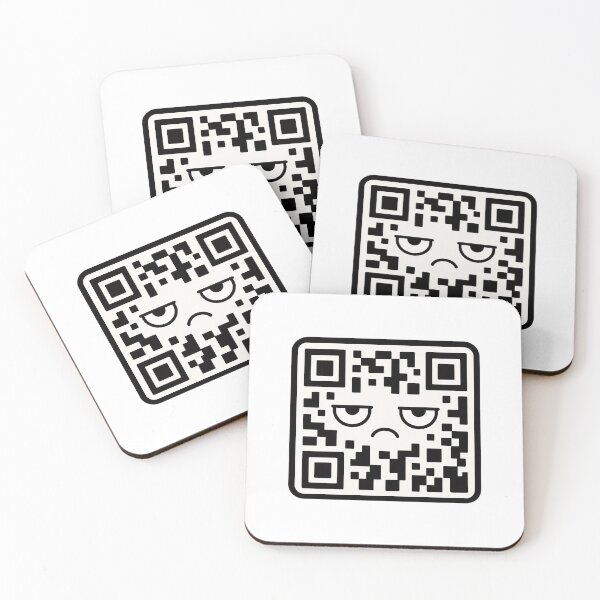Item preview, Grumpy QR Code | Funny Unimpressed Tech Character designed and sold by Bitchy Little Things.