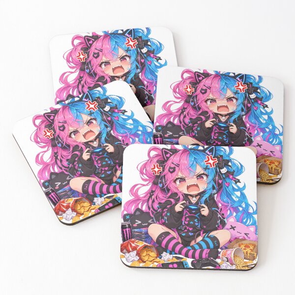 Item preview, Gaming Rage Girl anime/japanese art style designed and sold by Kubbykat.