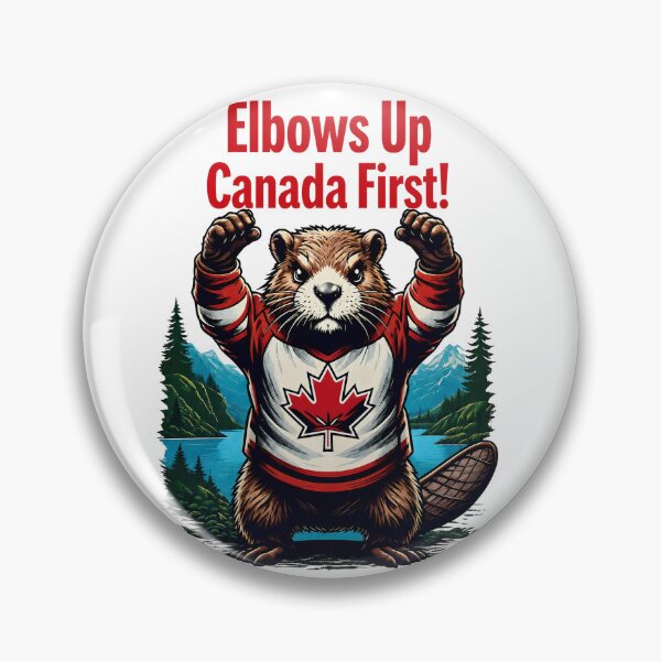 Item preview, Elbows Up, Canada First - Beaver designed and sold by Flowercita.