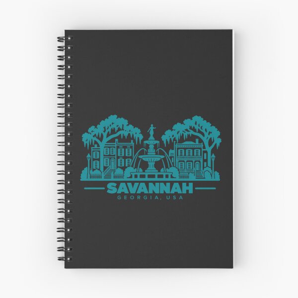 Item preview, Savannah Georgia USA Line Art Landmark Poster designed and sold by CMYKStudio.