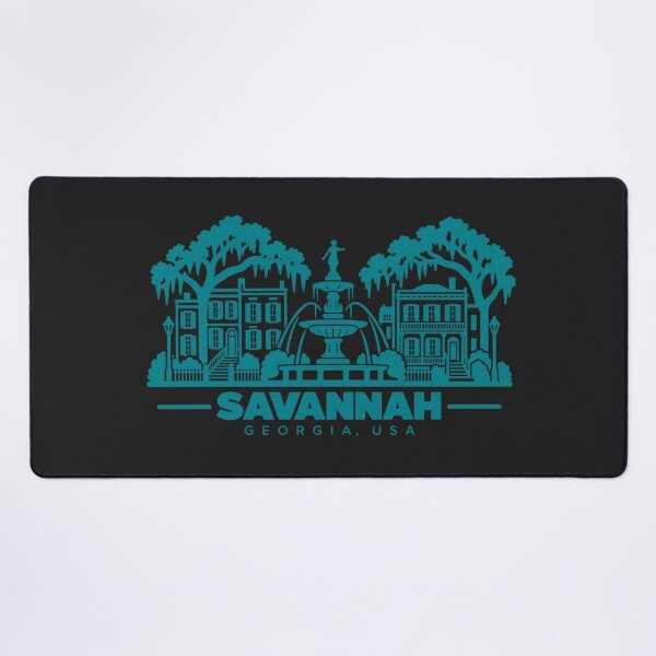 Item preview, Savannah Georgia USA Line Art Landmark Poster designed and sold by CMYKStudio.