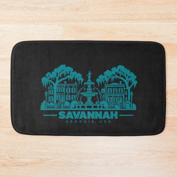 Item preview, Savannah Georgia USA Line Art Landmark Poster designed and sold by CMYKStudio.