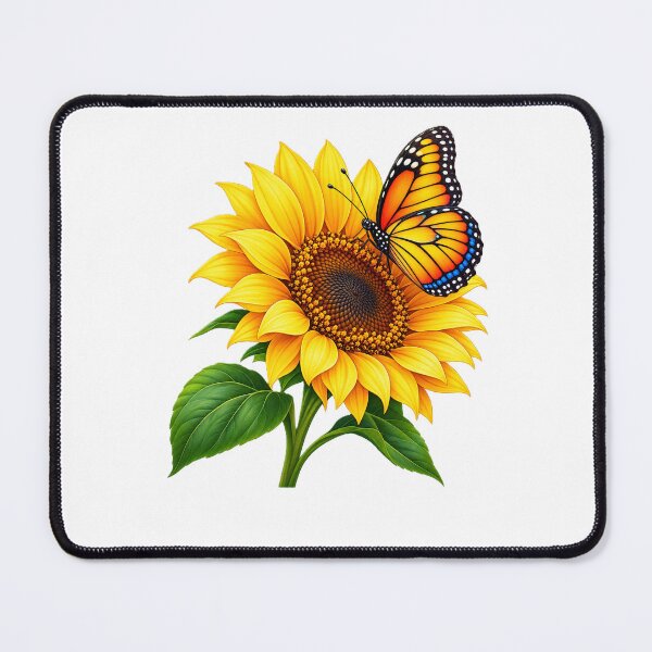 Item preview, Sunflower Butterfly Botanical Design designed and sold by Gillfamilystore.
