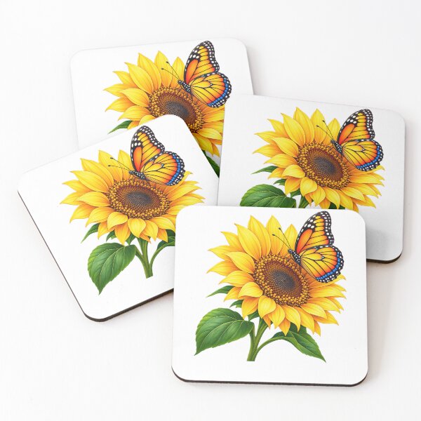 Item preview, Sunflower Butterfly Botanical Design designed and sold by Gillfamilystore.