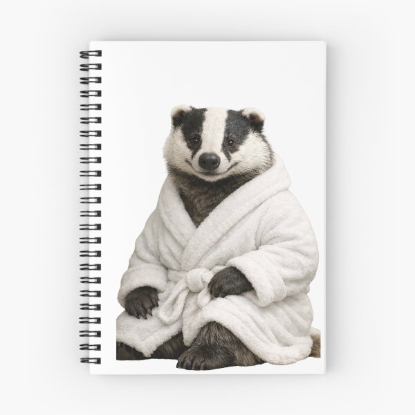 Item preview, European Badger Fluffy Bathrobe designed and sold by Sillytoe.