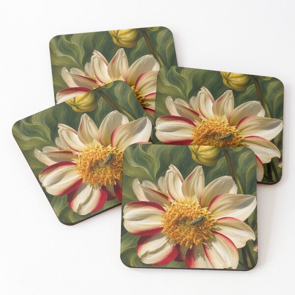 Item preview, Dahlia with Bee designed and sold by Sarah Curtiss.
