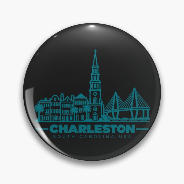 Item preview, Charleston South Carolina USA Line Art Landmark Poster designed and sold by CMYKStudio.