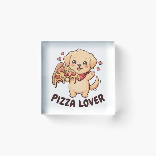 Item preview, Pizza Lover Chibi Dog designed and sold by cobano.