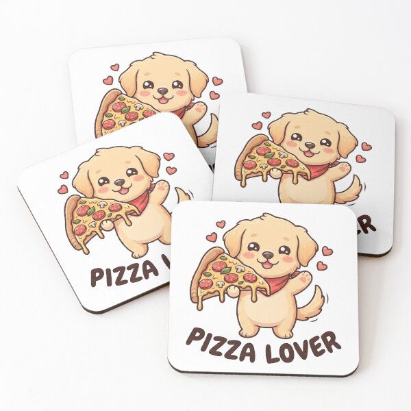 Item preview, Pizza Lover Chibi Dog designed and sold by cobano.