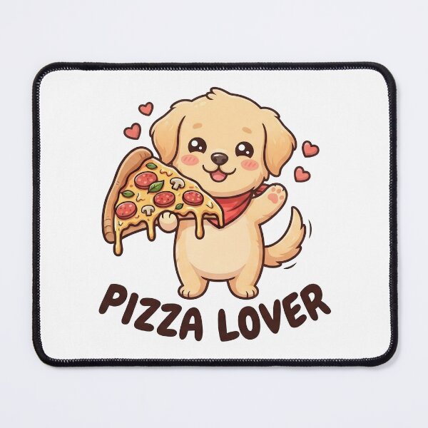 Item preview, Pizza Lover Chibi Dog designed and sold by cobano.