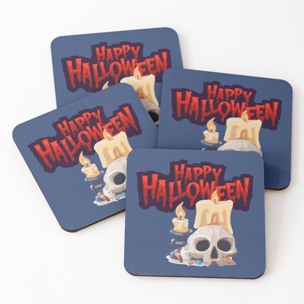 Item preview, Happy Halloween Skull Melting Candles Gothic Horror Vibe designed and sold by harryordinary.