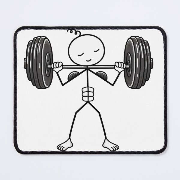 Item preview, Cute Weightlifter designed and sold by Teem97.