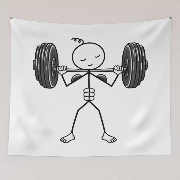 Item preview, Cute Weightlifter designed and sold by Teem97.