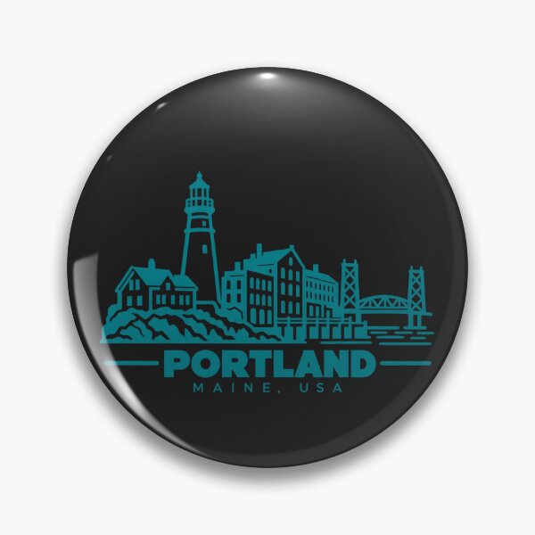 Item preview, Portland Maine USA Line Art Skyline Poster designed and sold by CMYKStudio.