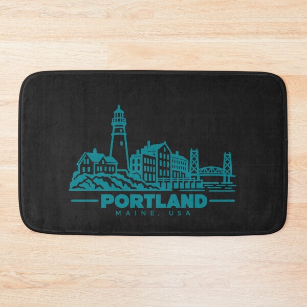 Item preview, Portland Maine USA Line Art Skyline Poster designed and sold by CMYKStudio.