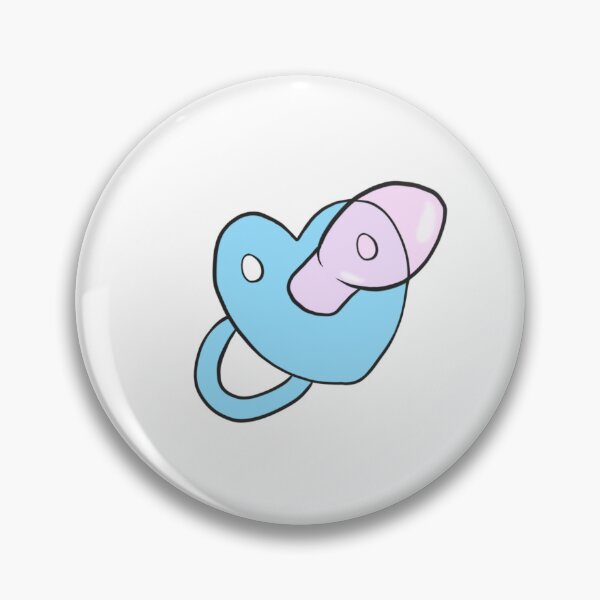 Item preview, Blue & Pink pacifier  designed and sold by Lil-Mochi-Crib.