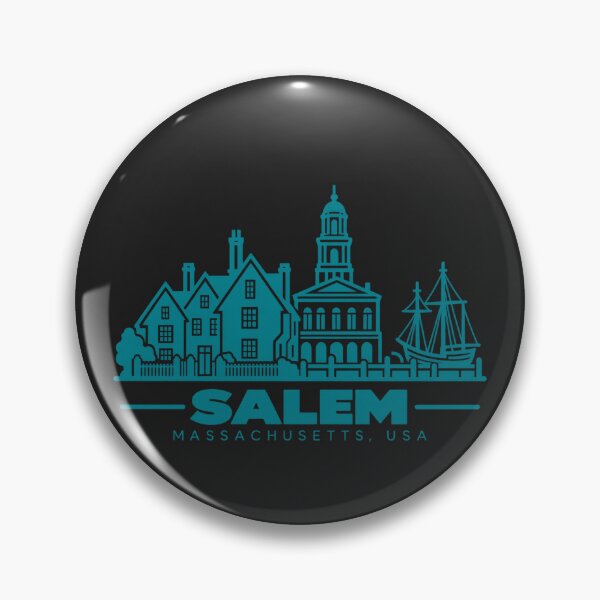 Item preview, Salem Massachusetts USA Line Art Landmark Poster designed and sold by CMYKStudio.
