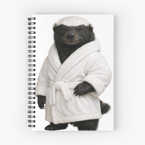 Item preview, Honey Badger Fluffy Bathrobe designed and sold by Sillytoe.