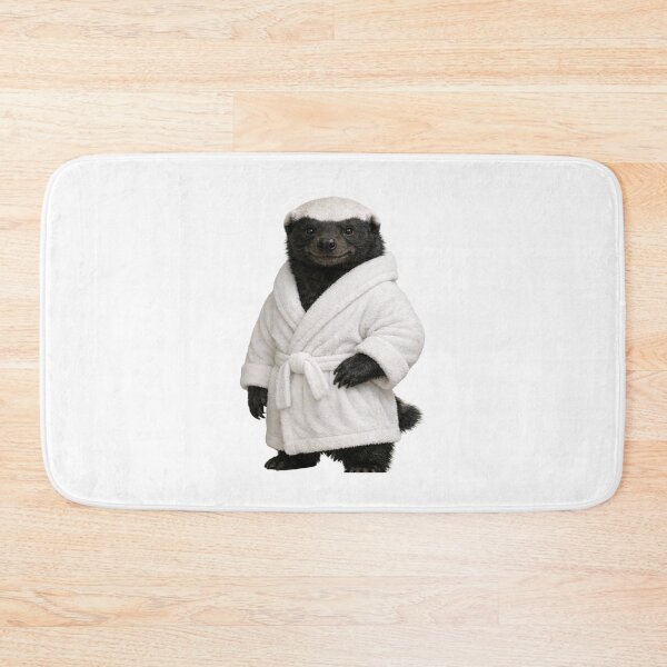 Item preview, Honey Badger Fluffy Bathrobe designed and sold by Sillytoe.