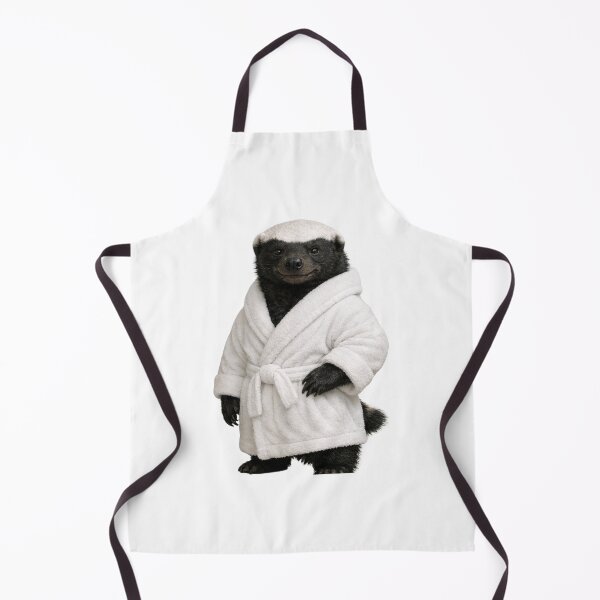 Item preview, Honey Badger Fluffy Bathrobe designed and sold by Sillytoe.
