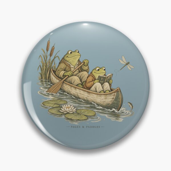 Item preview, Bookish Frog Canoe for Nature-Loving Readers designed and sold by POD DYNASTY | Original Print On Demand T-Shirt Graphics.
