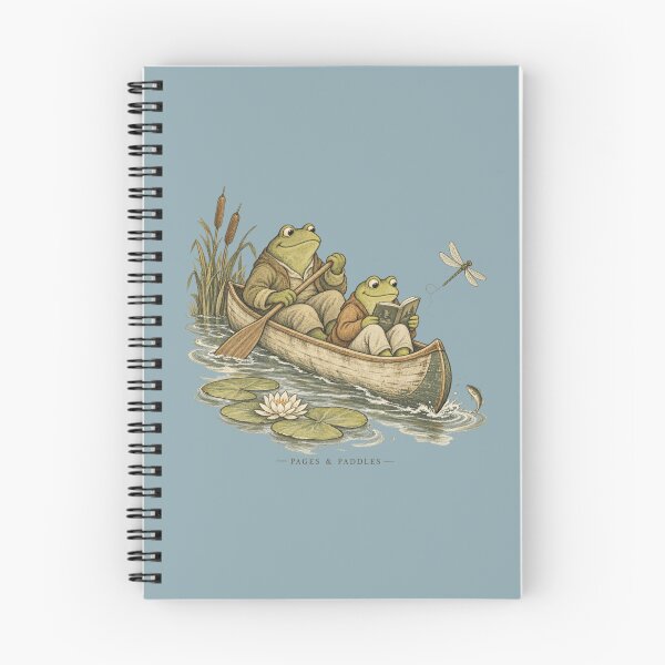 Item preview, Bookish Frog Canoe for Nature-Loving Readers designed and sold by POD DYNASTY | Original Print On Demand T-Shirt Graphics.