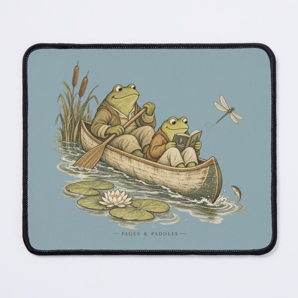Item preview, Bookish Frog Canoe for Nature-Loving Readers designed and sold by POD DYNASTY | Original Print On Demand T-Shirt Graphics.