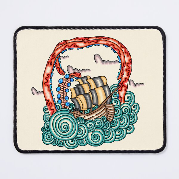 Item preview, Kraken And Ship designed and sold by MM92.