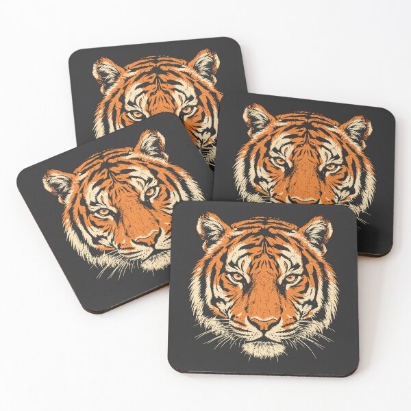 Item preview, Distressed Tiger Face Wild Animal Big Cat  designed and sold by Y-Vibes.