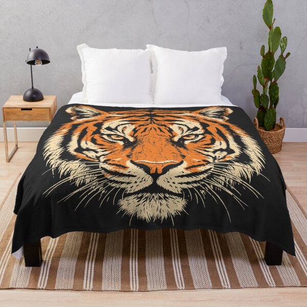 Item preview, Distressed Tiger Face Wild Animal Big Cat designed and sold by Y-Vibes.