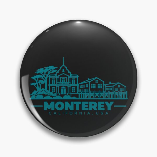 Item preview, Monterey California USA Line Art Coastline Poster designed and sold by CMYKStudio.