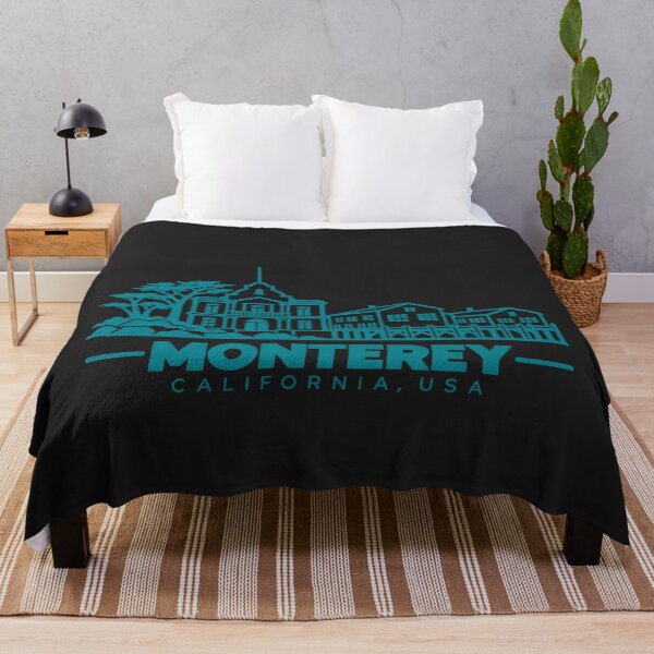 Item preview, Monterey California USA Line Art Coastline Poster designed and sold by CMYKStudio.