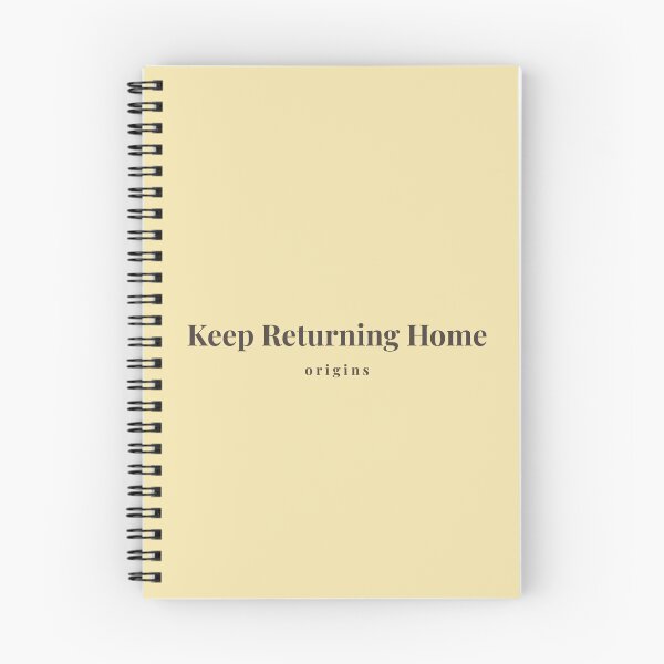 Item preview, Keep Returning Home Minimalist Black Typography Origins designed and sold by ORIGINS LINES.