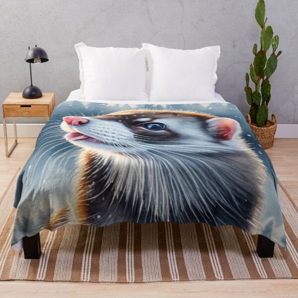 Item preview, Ferret Close Up Winter Face designed and sold by Gustavo Navarro.