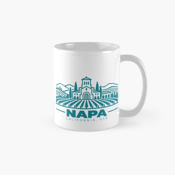 Item preview, Napa California USA Line Art Travel Poster designed and sold by CMYKStudio.