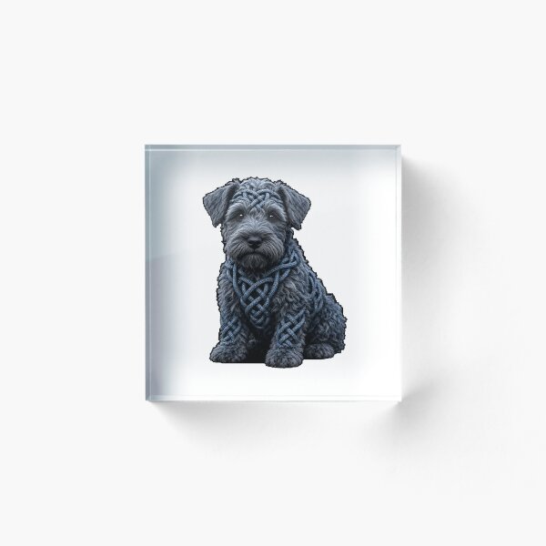 Aperçu de l'œuvre Kerry Blue Terrier à nœud celtique créée et vendue par Freckled-Monkey.